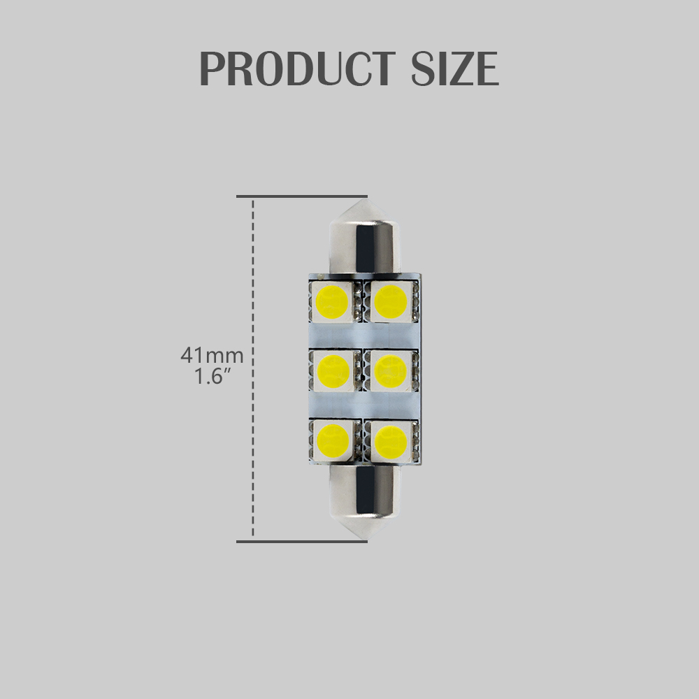 T10 36 ~ 41 mm Festonstreuel LED -Innenvernufer