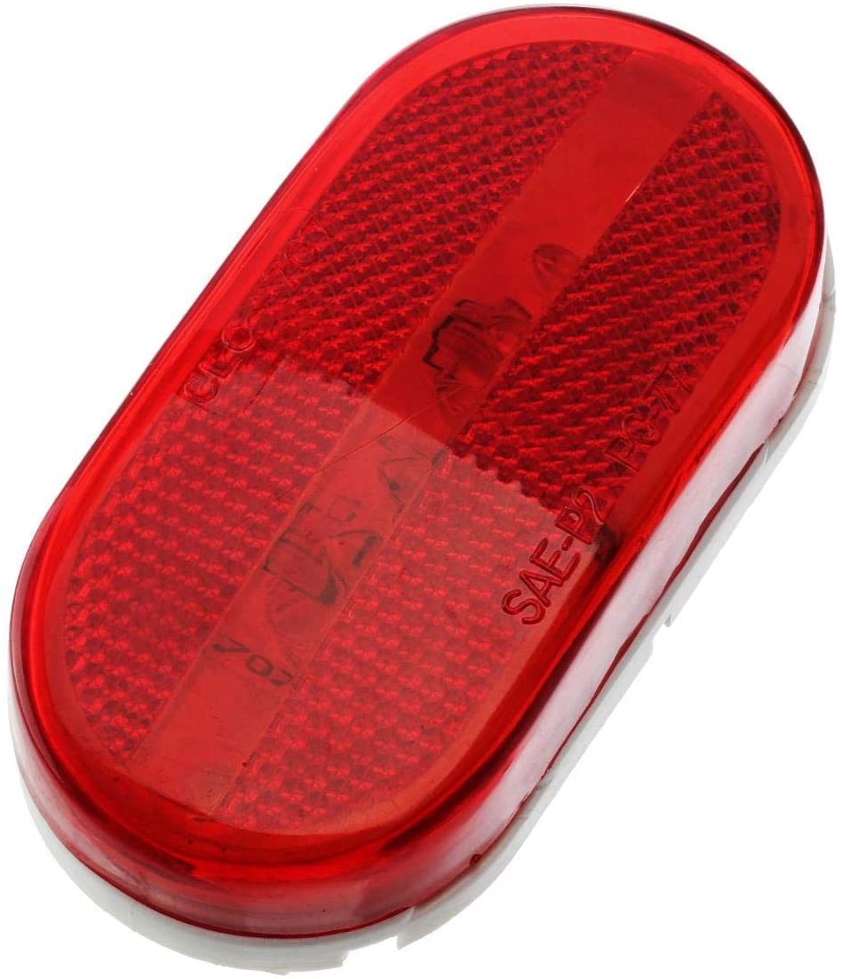 Rote ovale LED-Seitenmarkierungsleuchte für Anhänger