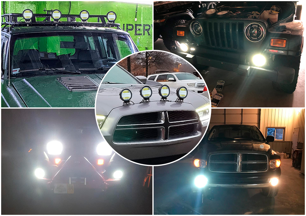 4 -Zoll -LED -Arbeitslicht 72W 4 