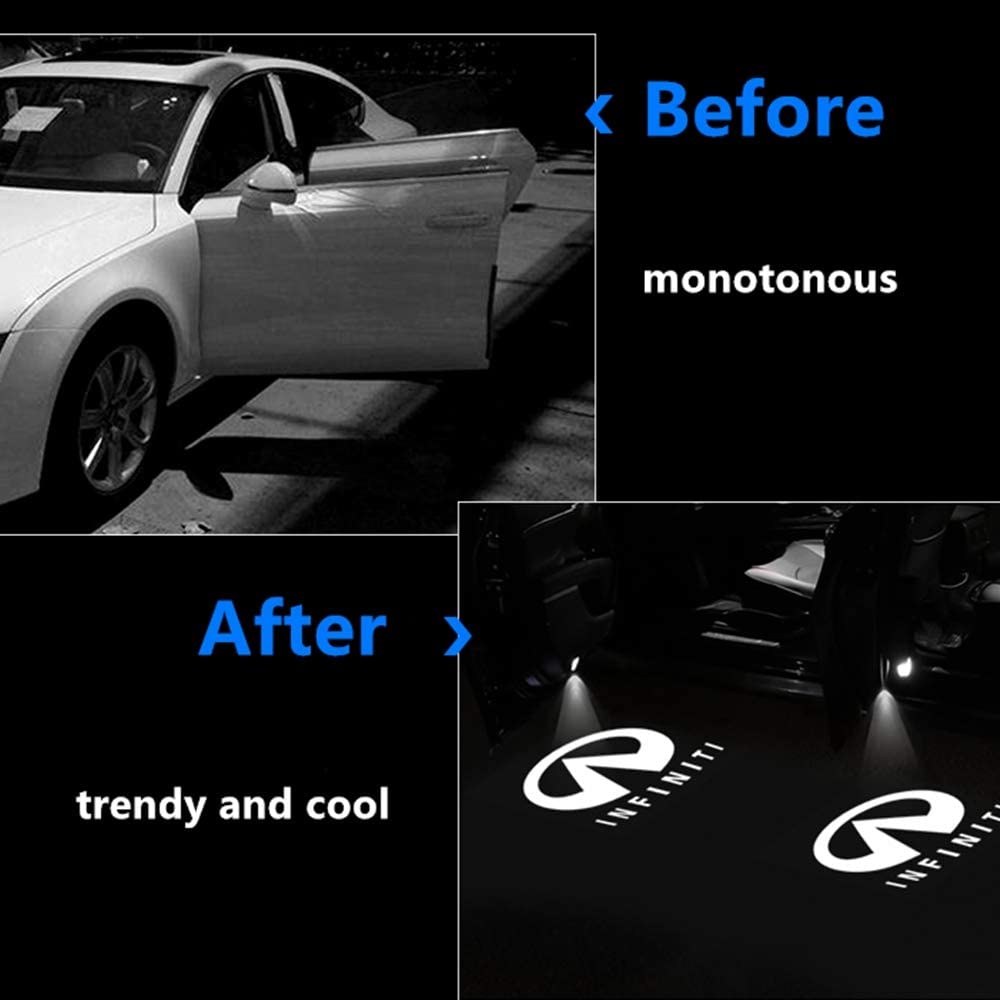 Infiniti Car Logo Lights Door Light Projector Welcome Accessories Emblem Lamp