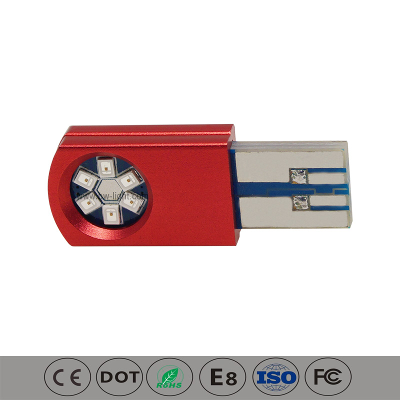 T10 rote Farbe Kontrollleuchte LED Birnenlampe