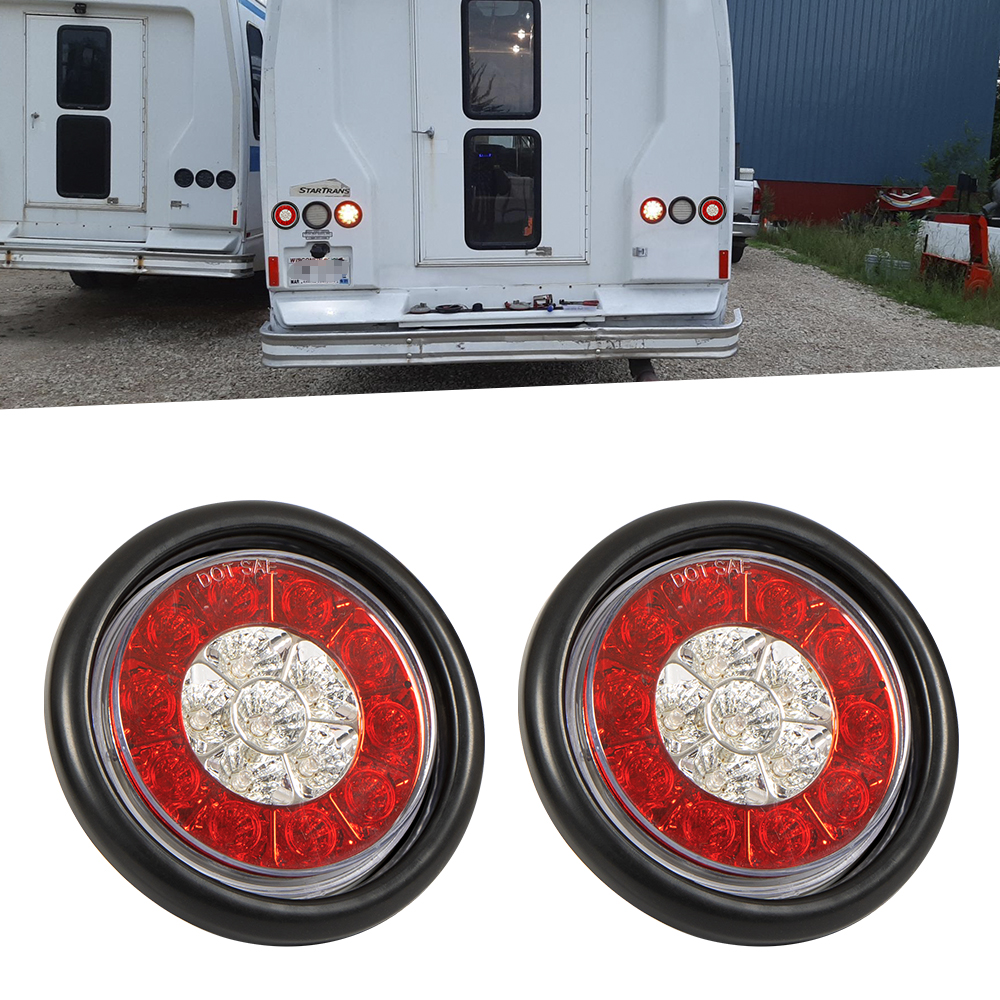 4 -Zoll -runde 3 Funktion LED -Rücklichter wasserdicht
