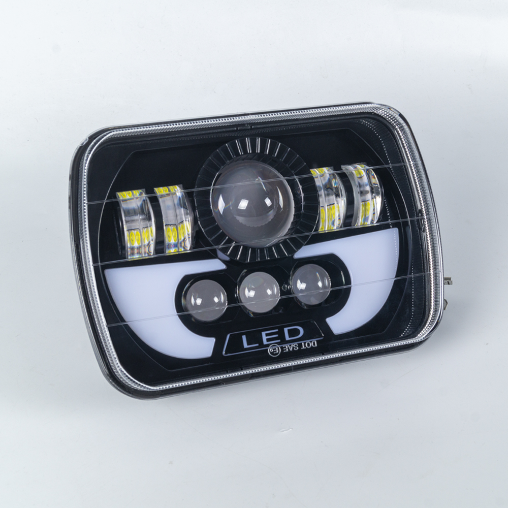 5X7-Zoll-LED-LKW-Scheinwerfer-Arbeitslampe mit Hi/Lo-Beam und Tagfahrlicht