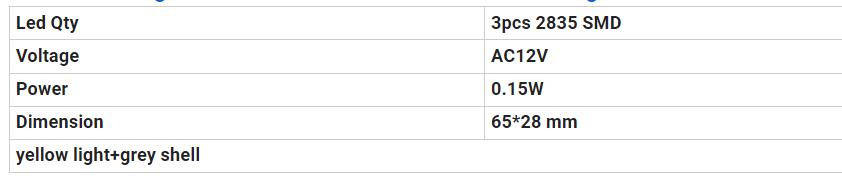 Dodge LED marker lights BD-003Y2835A-S Dodge LED-Markerlichter BD-003Y2835A-S