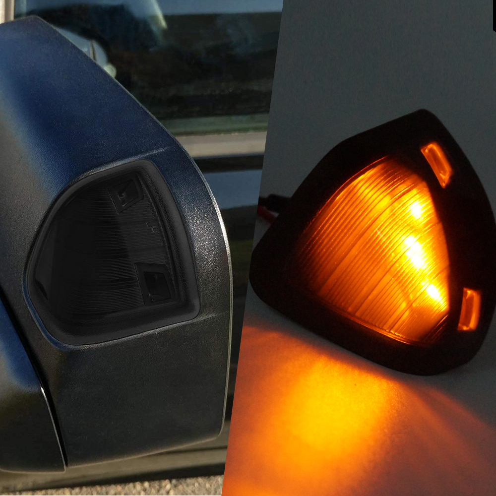 Geräucherte Objektiv LED -Blinker Leuchttechnik Rückspiegellampe für Dodge Ram 1500 2500 3500 4500 5500
