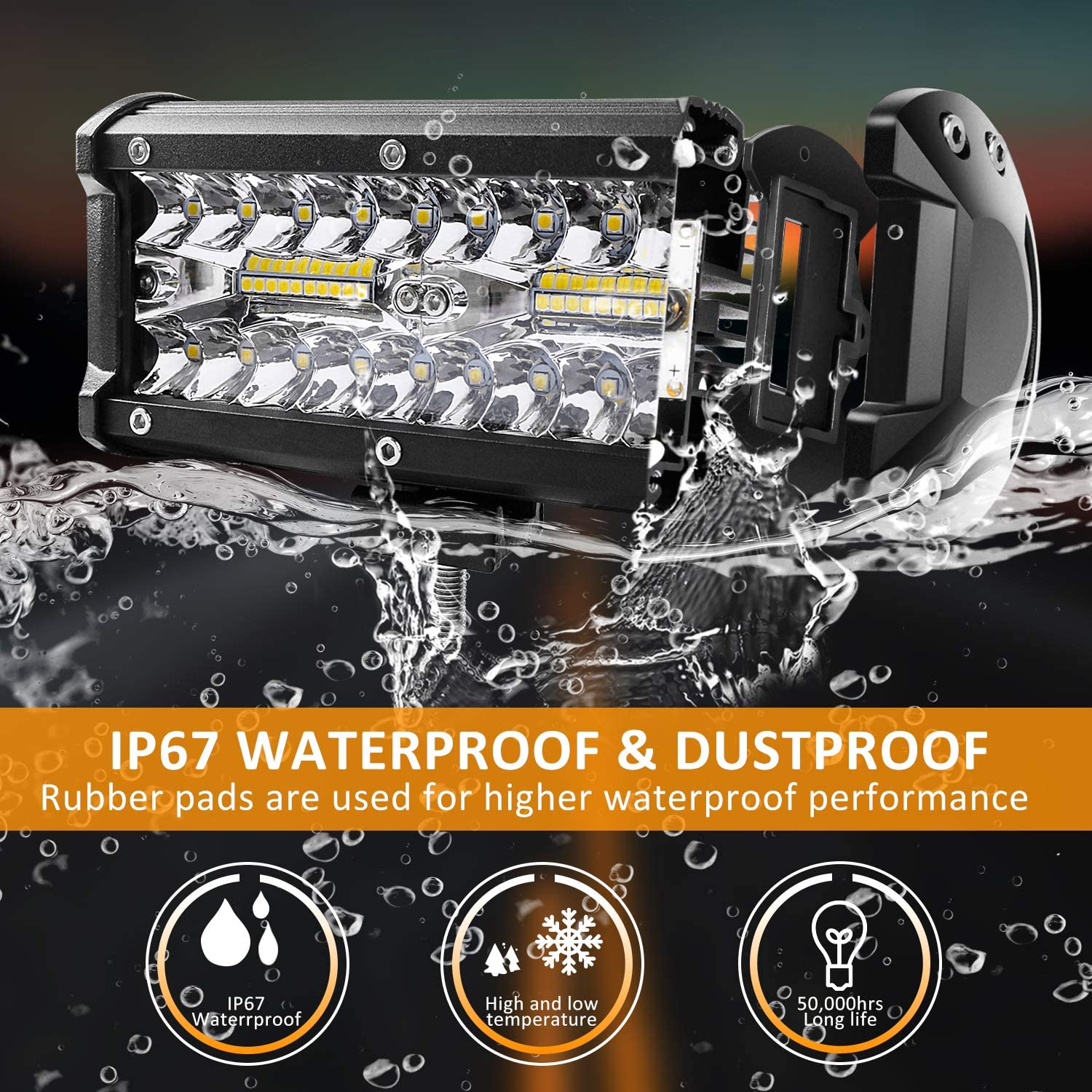 LED 4 Zoll Quadrat 120W Arbeitslicht 