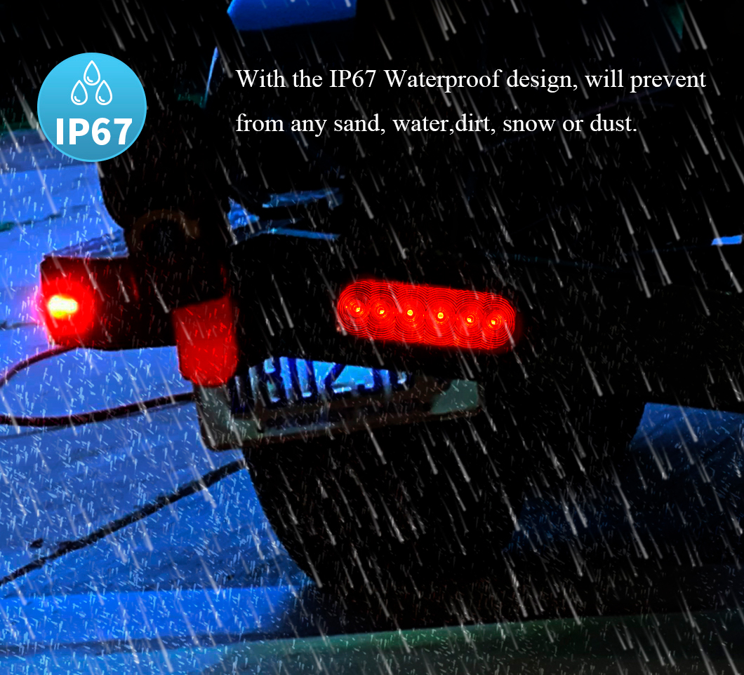 Rotes LED -Schwanzlicht, LED 6 