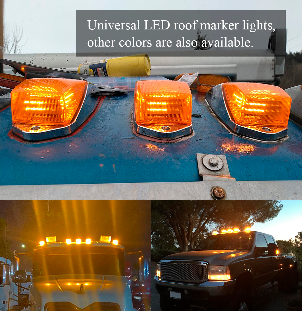 Top -Dach -Licht mit Chrombasis.