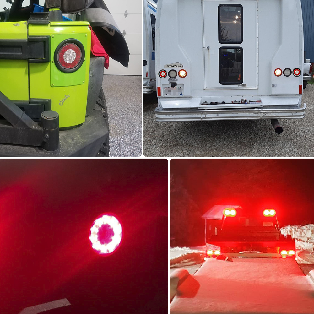 4 -Zoll -Runde 3 Funktionsleuchten 
