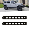 Jeep Wrangler/JK gebürstete Aluminium Schwarze Türgrabungshandle Einsätze 