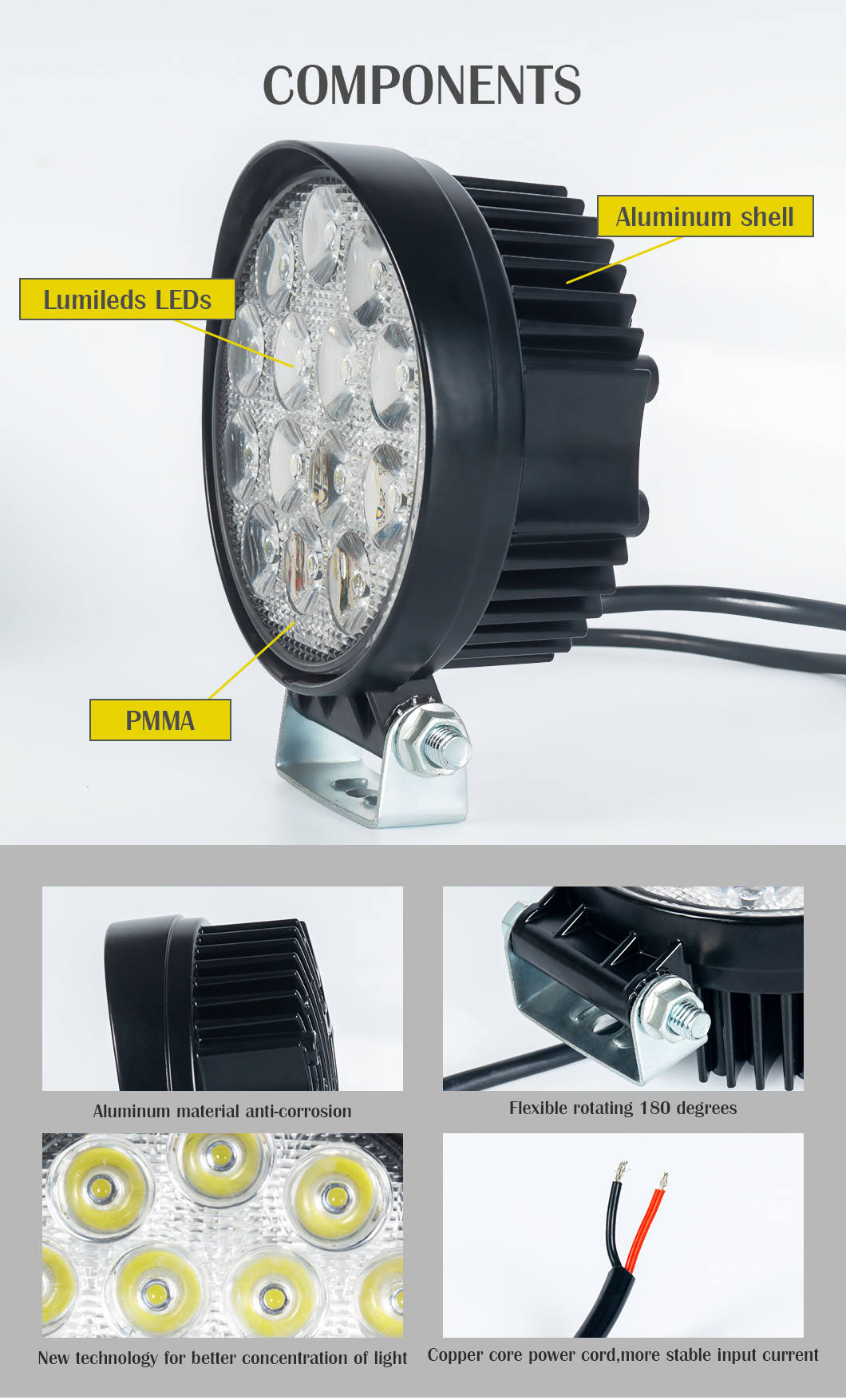 Heavy Duty 48W*2 LED -Arbeitslicht f&uuml;r Lastwagen