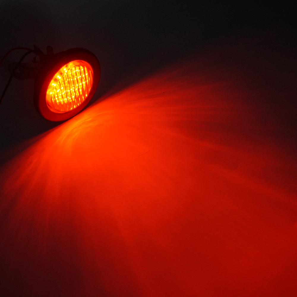 2,5" Zoll rotes LED-Rücklicht mit Gummi