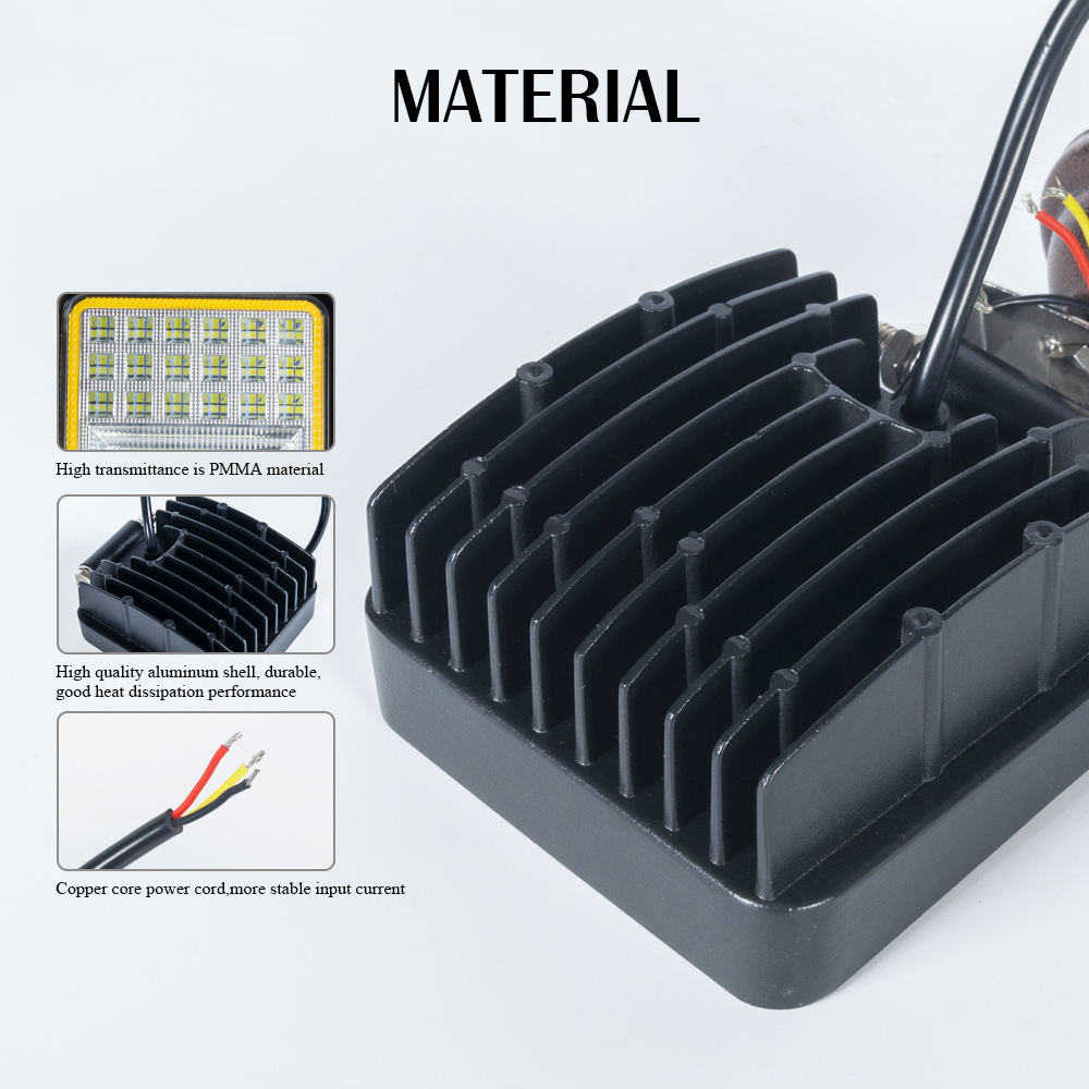 Square 48W LED -Arbeitslicht f&uuml;r Auto aus China Hersteller 