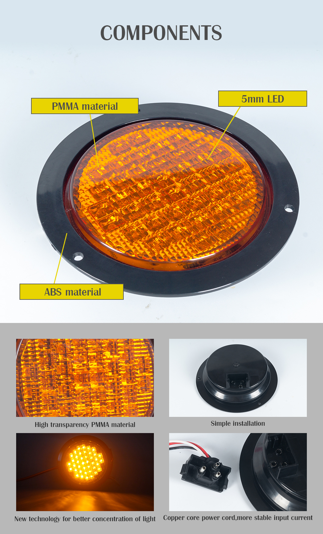 6 Zoll LED -R&uuml;cklicht