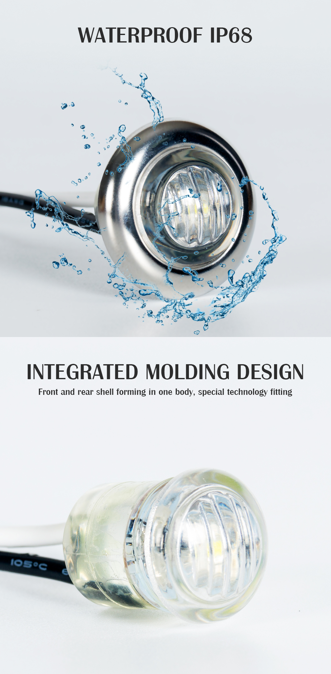 3/4 Zoll LED -Autolichter