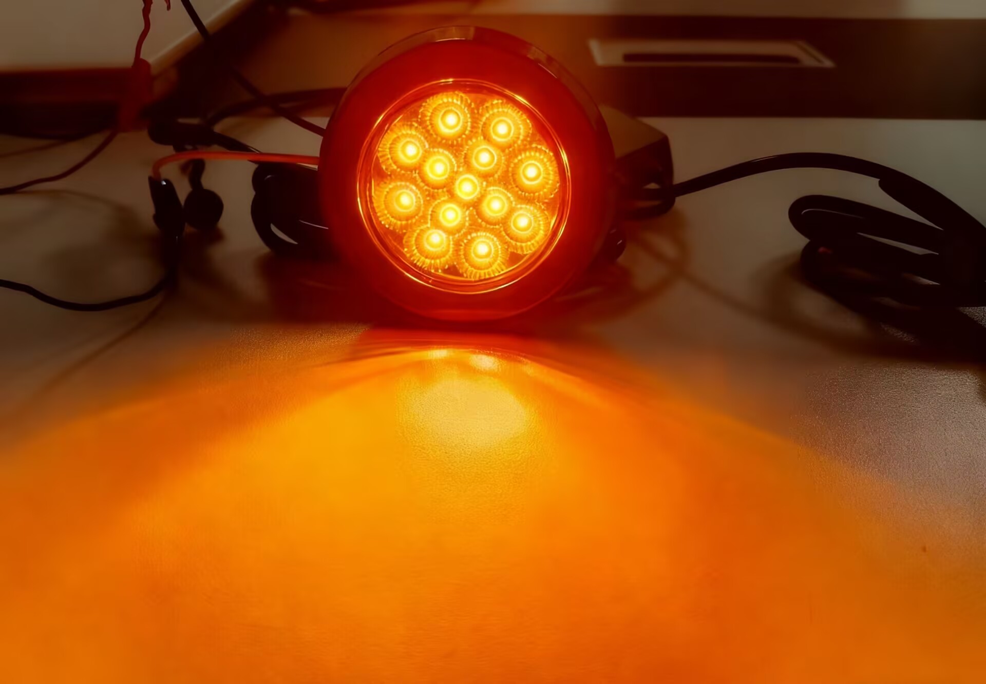 2,5" runde LED-Seitenmarkierungsleuchten, runde Anhänger-LKW-Leuchten