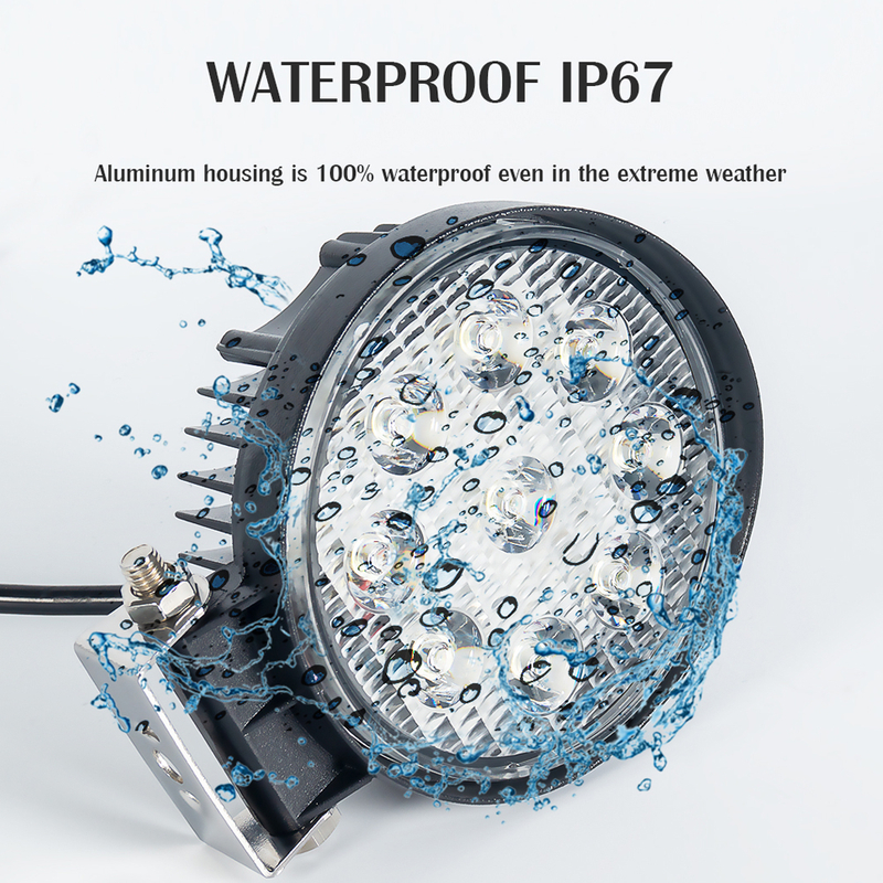 Quadratische LED -Fahrleuchten für Motorrad 