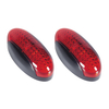 Rote, ovale, oberflächenmontierte LED-Markierungs-Seitenleuchte