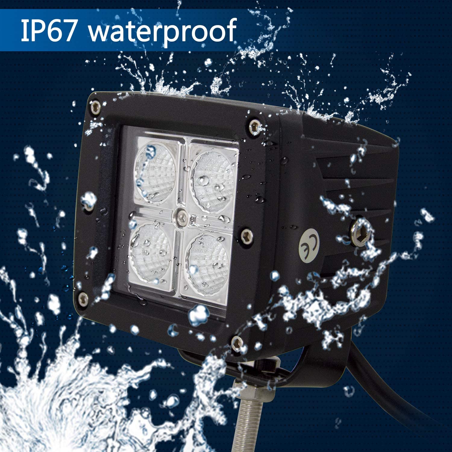 12W LED -Arbeitslicht, 12W gelbe LED -Arbeitslicht, quadratisches LED -Arbeitslicht, 12W quadratische LED -Arbeit Licht, LED Cree Work Light