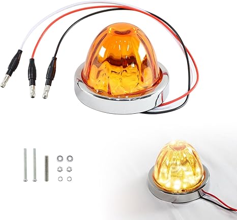 LED -Wassermelonenlichter f&uuml;r Semi -LKW -Au&szlig;enmini Wasser Melon Melone Semi -LKW -Marker Lichter Dachmarker Lichtglasschalen Auto Leuchtdach Marker f&uuml;r Turck -Anh&auml;nger 