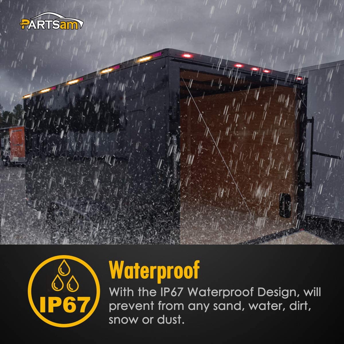 27 Watt LED-Arbeitsleuchte, quadratische wasserdichte LED-Arbeitsleuchte, 48 W Hot-Sale LED-Arbeitsleuchte, blaue LED-Autobirne, das dritte Bremslicht f&uuml;r Ford Mazda