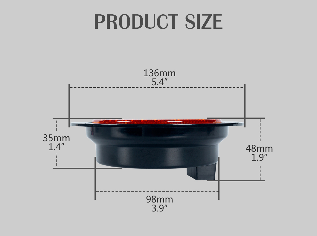 6 Zoll LED -R&uuml;cklicht