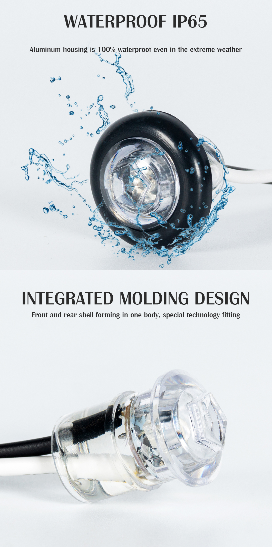 LKW -Markierungsleuchten wasserdichte Sp&uuml;len -LED -LED -Leuchten. 1,3/4 