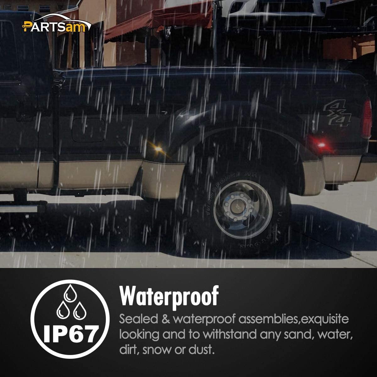 27 Watt LED-Arbeitsleuchte, quadratische wasserdichte LED-Arbeitsleuchte, 48 W Hot-Sale LED-Arbeitsleuchte, blaue LED-Autobirne, das dritte Bremslicht f&uuml;r Ford Mazda