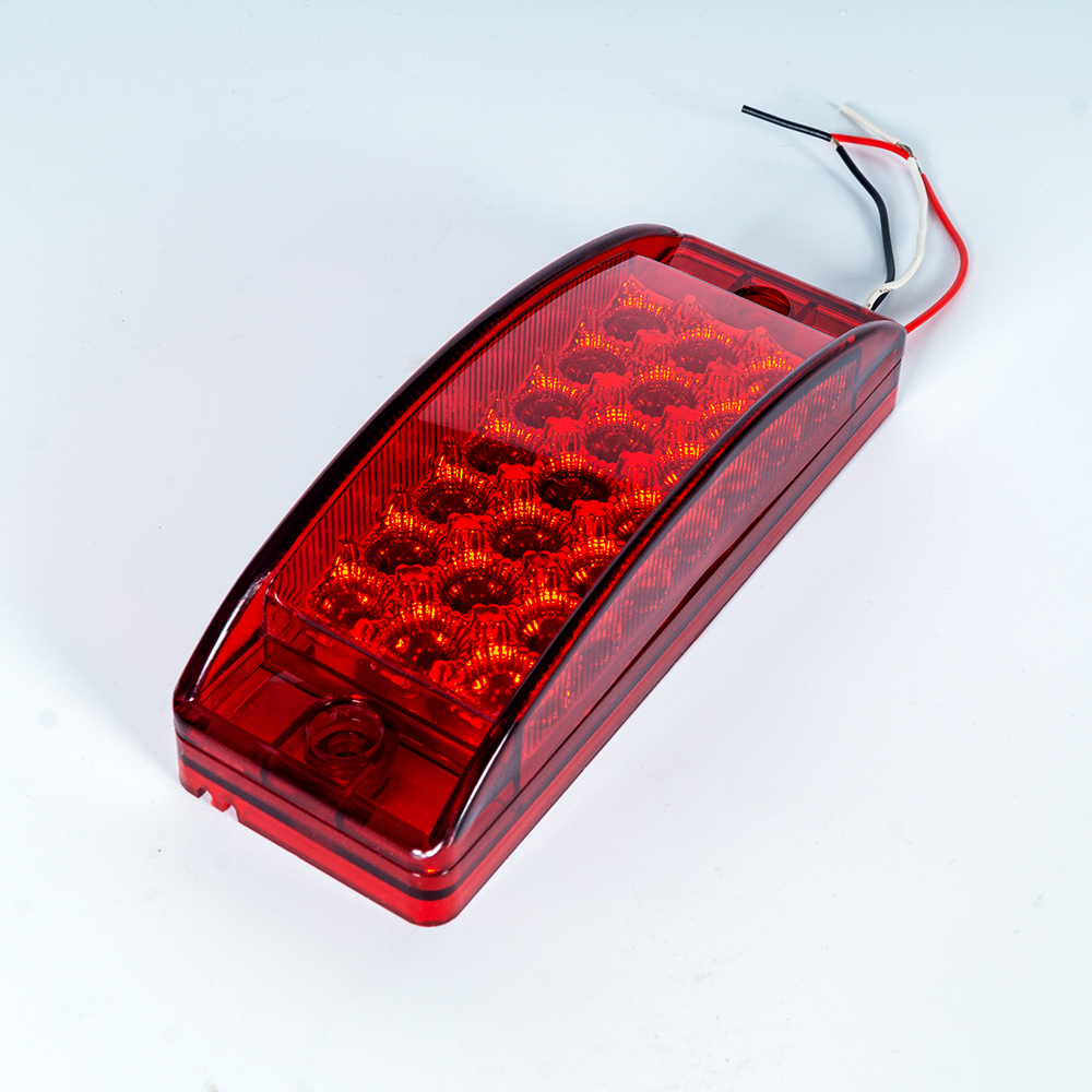  6 "rotes Rechteck -LED -Rücklicht